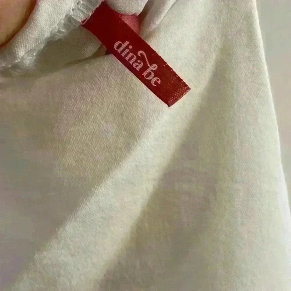 Dina‎ be white bodysuit halter top made in USA. XL. NWT - Picture 5 of 7